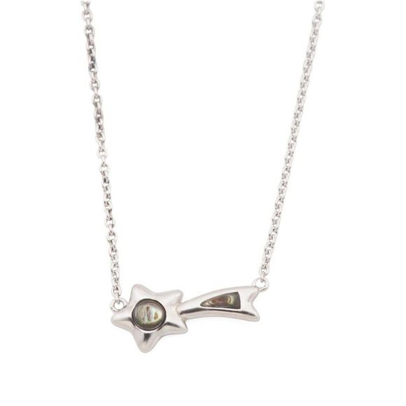 Coach Shooting Star Abalone Pendant Necklace Sterling Silver - Picture 1 of 3